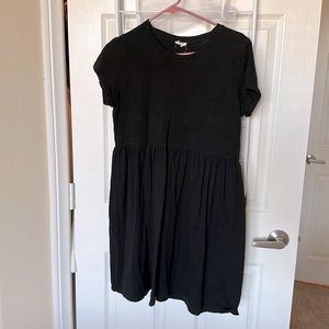 Black peplum dress